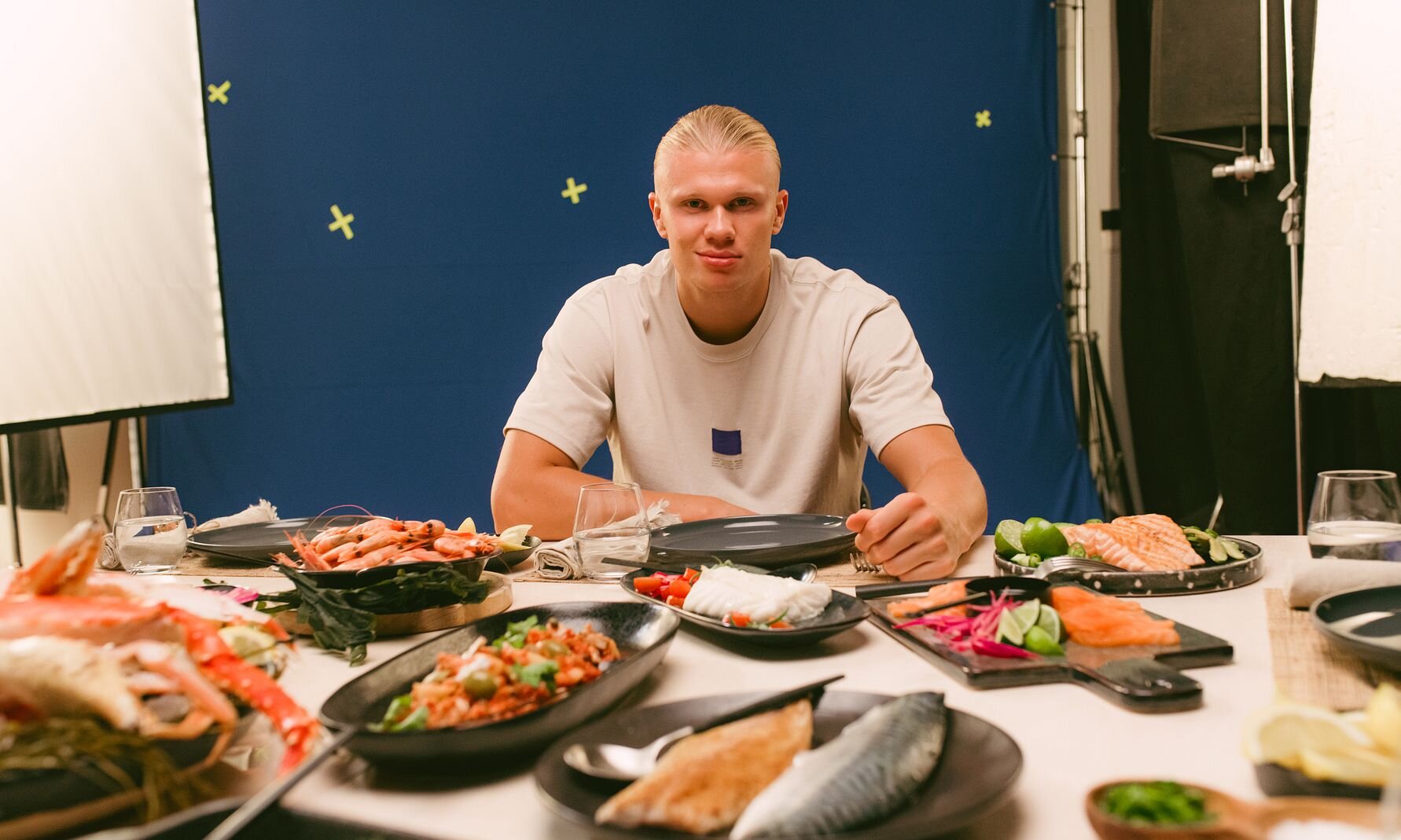 Erling Braut Haaland har spilt inn reklamefilmer for "Godfisk" og Norges sjømatråd. Denne uken har de to første filmene premiere. Foto: Norges sjømatråd