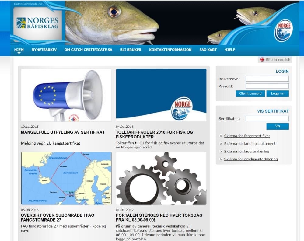 Catchcertificate.no
