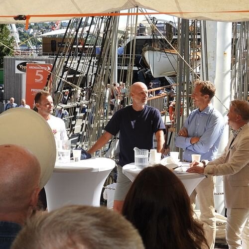 Thomas Ødegaard (til venstre), Ståle Solbakken, Christian Chramer og Øyvind A. Haram. Foto: Jan-Erik Indrestrand, Norges Fiskarlag