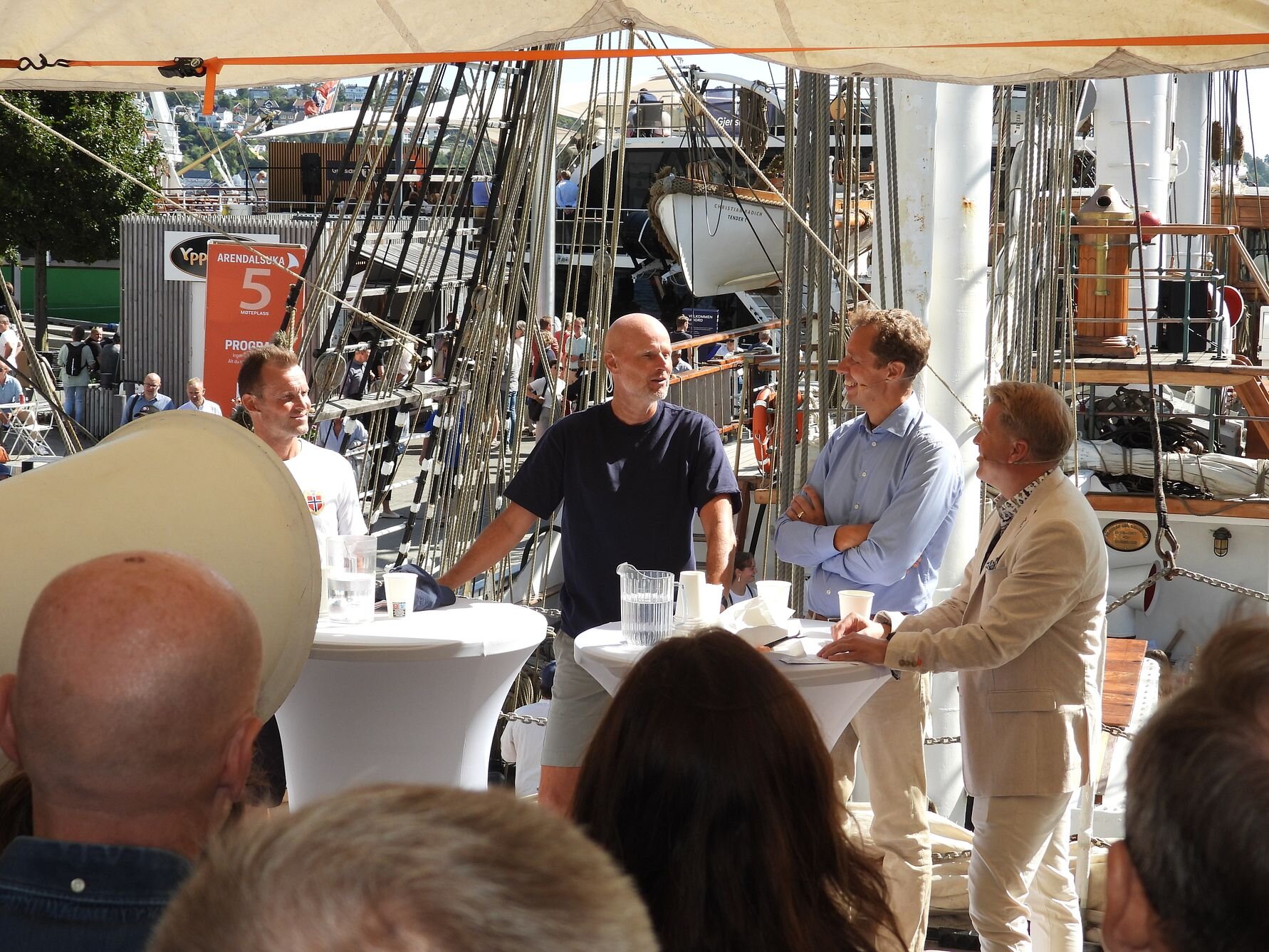 Thomas Ødegaard (til venstre), Ståle Solbakken, Christian Chramer og Øyvind A. Haram. Foto: Jan-Erik Indrestrand, Norges Fiskarlag