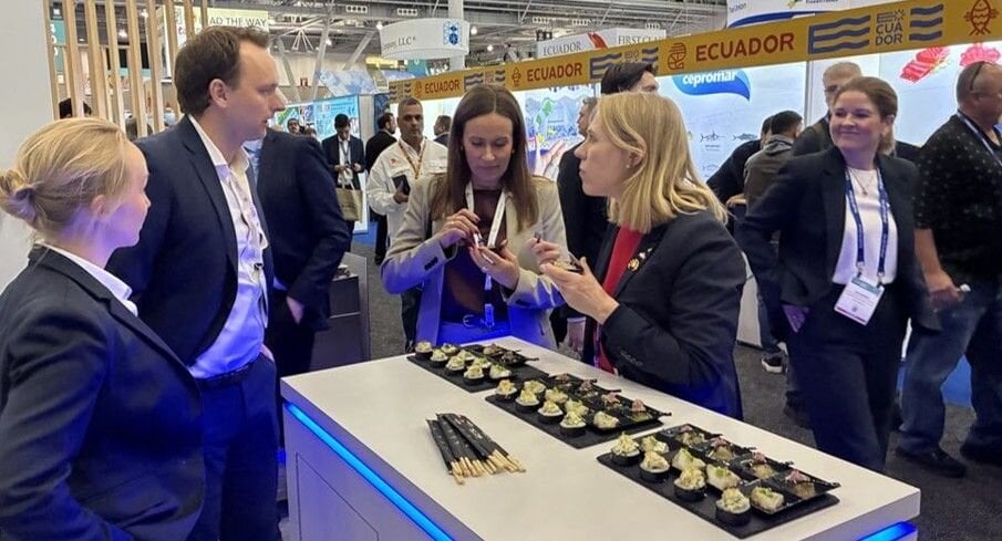 Deltakere på Seafood Expo North America i Boston