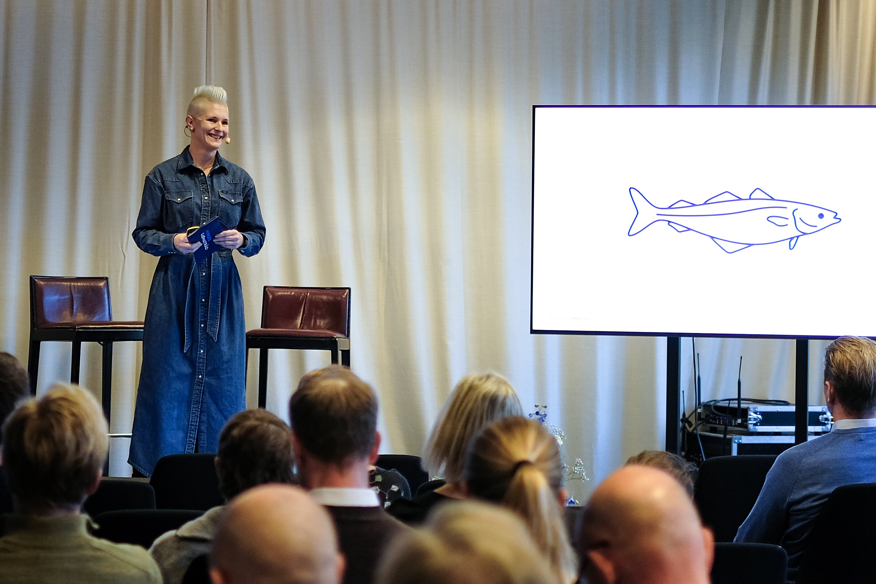 Charlotte Rapp på scenen