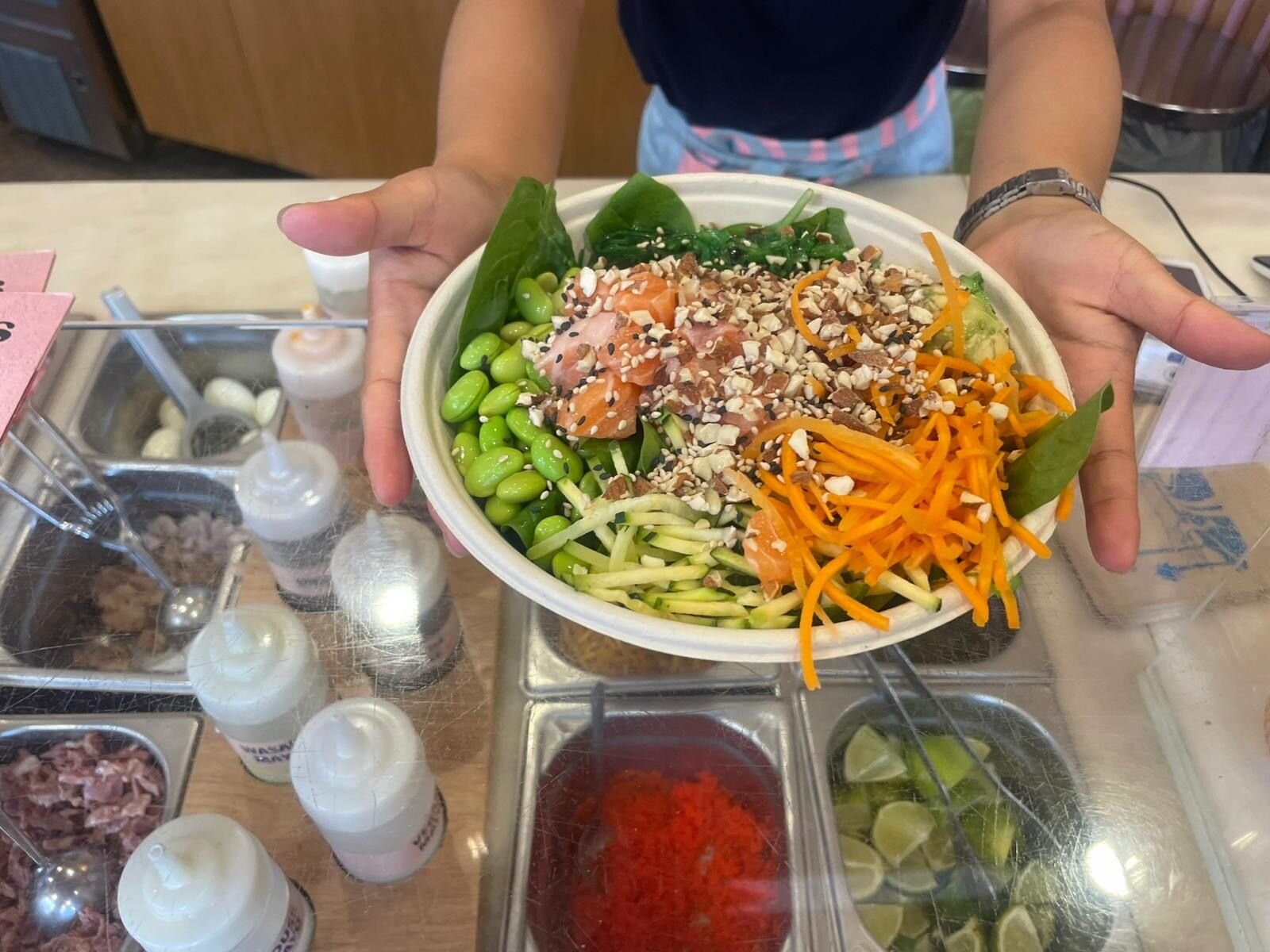 Pokebowl med laks blir stadig mer populært i Italia. FOTO: Maia Neumann