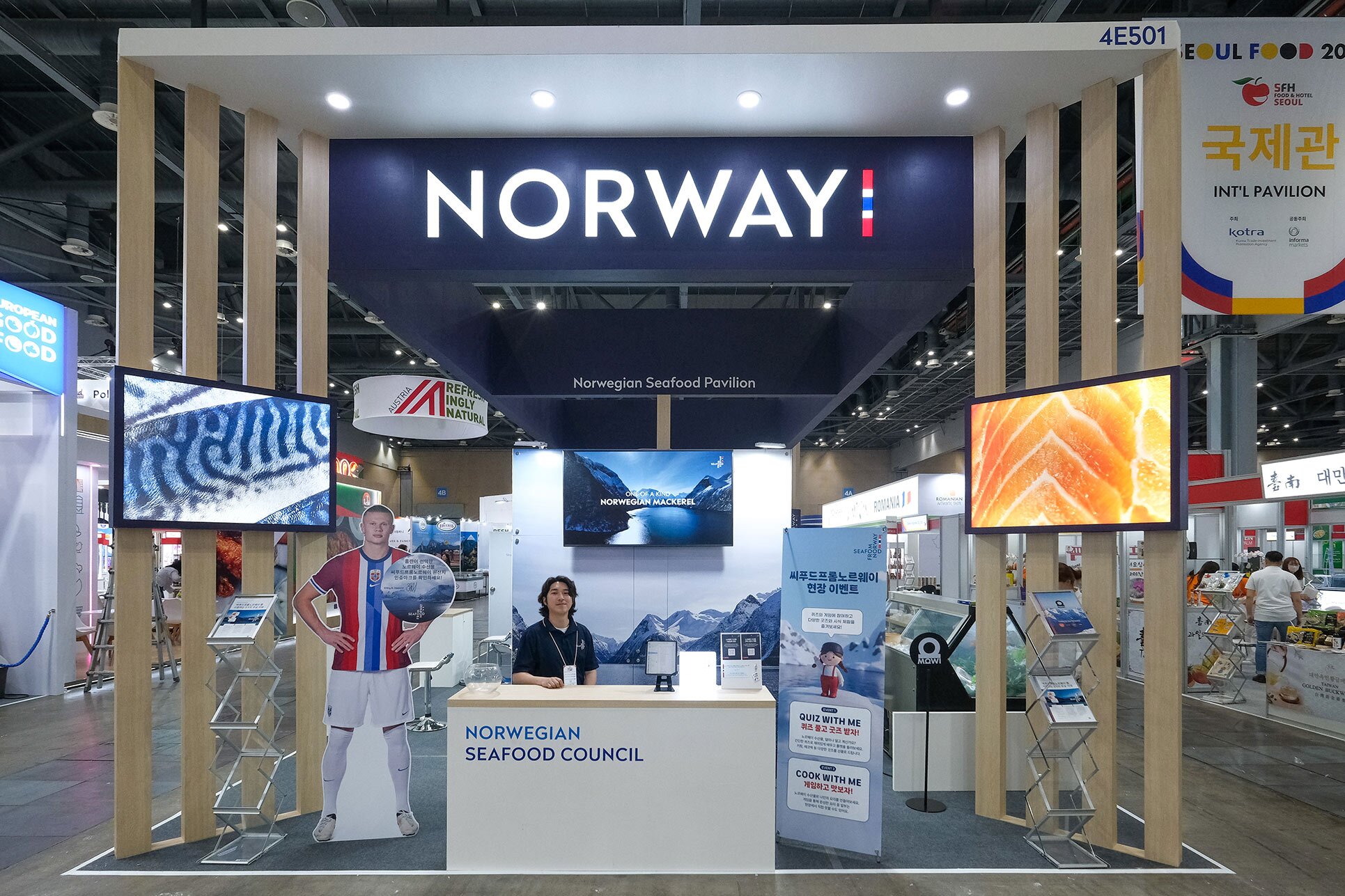 Sjømatrådets stand på Seoul Food Show 2025
