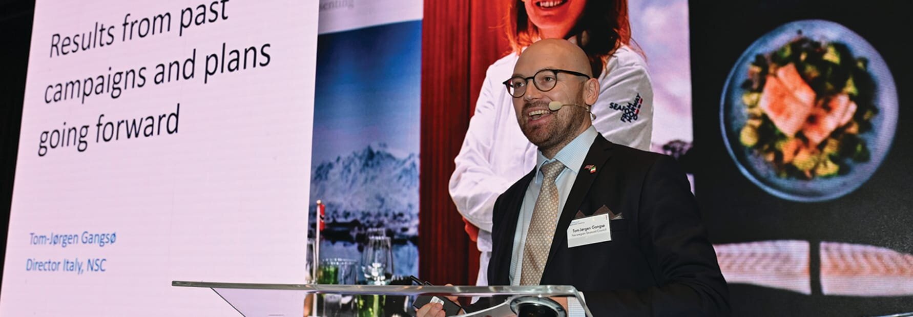 Tom-Jørgen Gangsø holder presentasjon