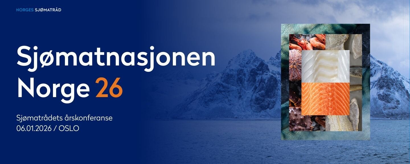 Banner Sjømatnasjonen Norge 2026 Oslo 6. januar 2026