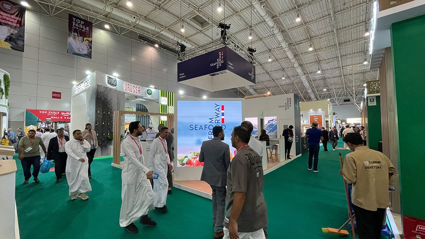 Bilde av stand fra tidligere deltakelse på Saudi Food Show