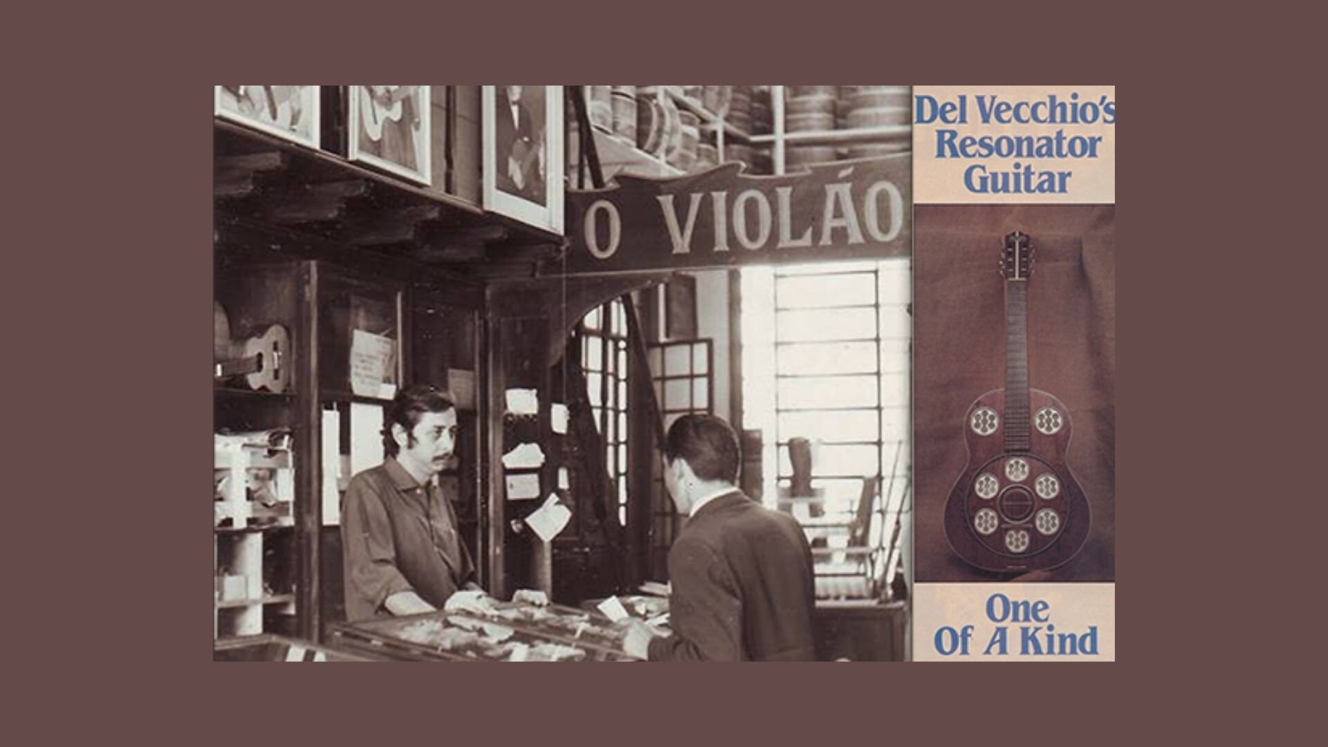 Del Vecchios Resonator Guitar - One of a Kind 16x9