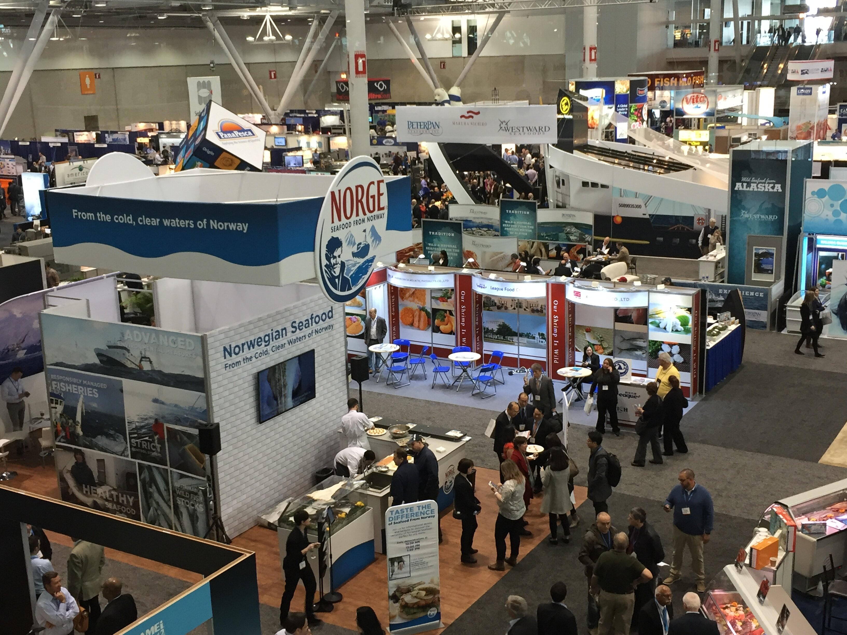 Sjømatmesse i Boston 2016