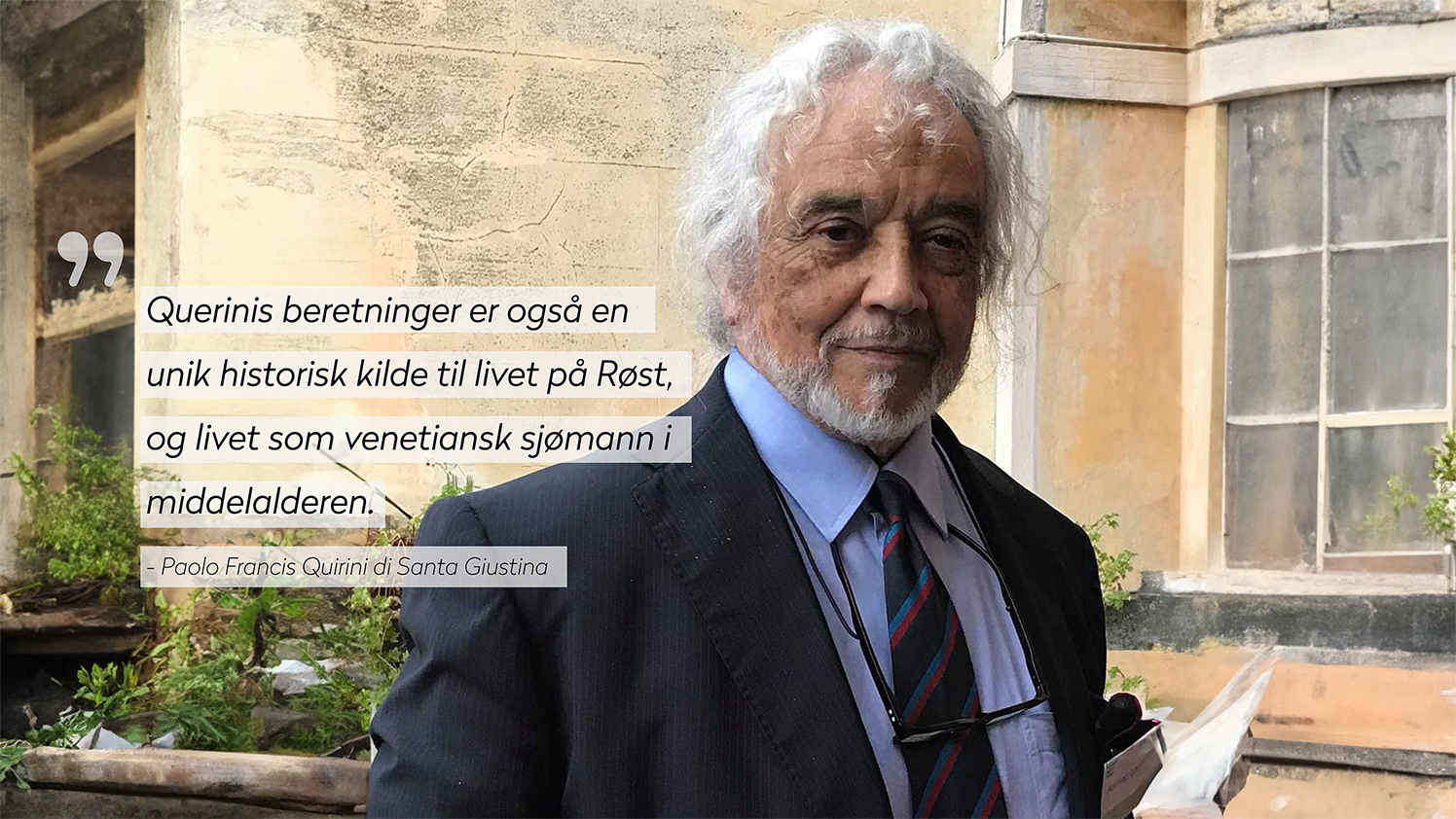 Paolo Francis Quirini di Santa Giustina Foto privat med sitat resize