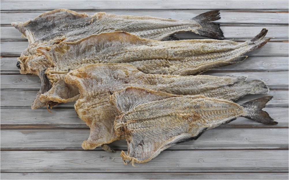 Klippfisk på en stein